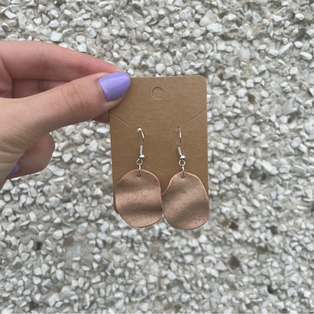 Polymer Clay Crinkle Earrings